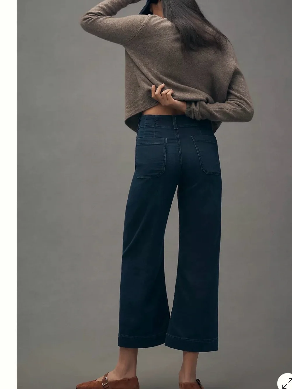 Maeve Colette Crop High Rise Wide Leg Jeans Size 27P - Picture 2 of 9